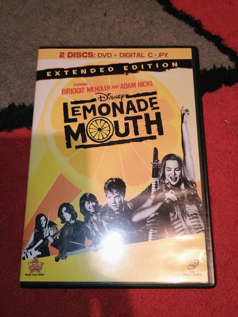 Disney Lemonade Mouth DVD - Yellow Cover